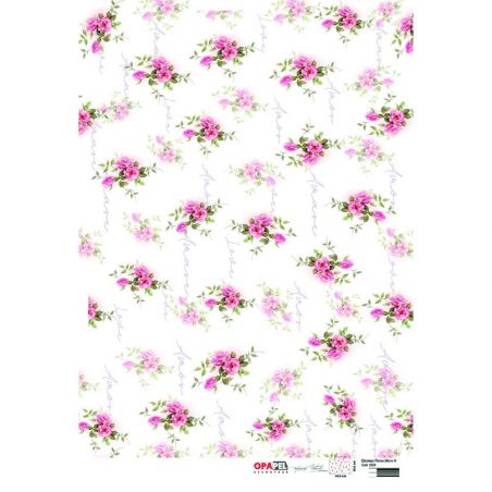 OPAPEL ESTAMPA FLORES MICRO III 30X45