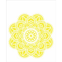 STENCIL MANDALA FLOR VITRAL...