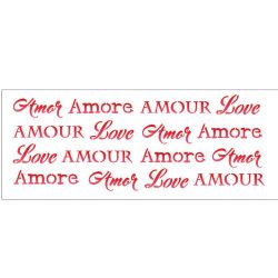 STENCIL ESTAMPARIA AMOR 10X30