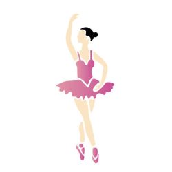 STENCIL BAILARINA 10X30