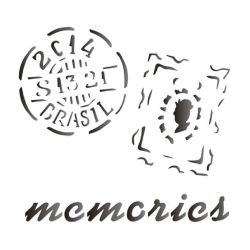 STENCIL MEMORIES SELOS 14X14