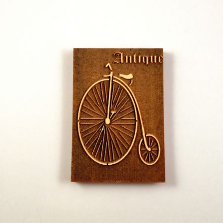 MOLDE PARA SELLO ANTIQUE - BICICLETA (7X10)