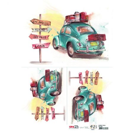 OPAPEL CARROS FUSCA 30X45